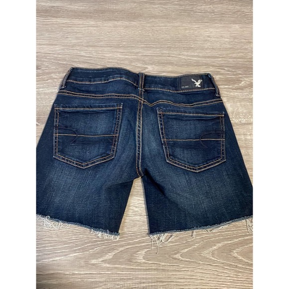 Women’s American Eagle MIDI cut off jeans shorts 00 - Picture 2 of 5